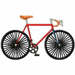 Bicycle Embroidery Design 5 Bicycle Embroidery Design 5